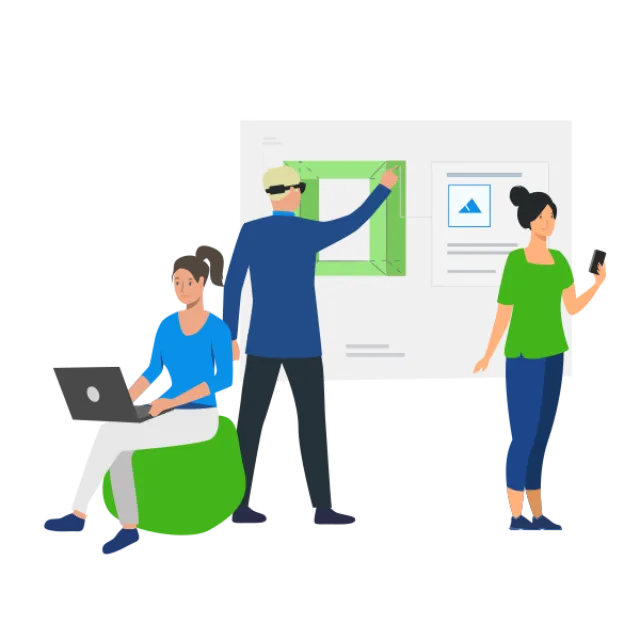 HoloDesk on the web, tablet and smartphone